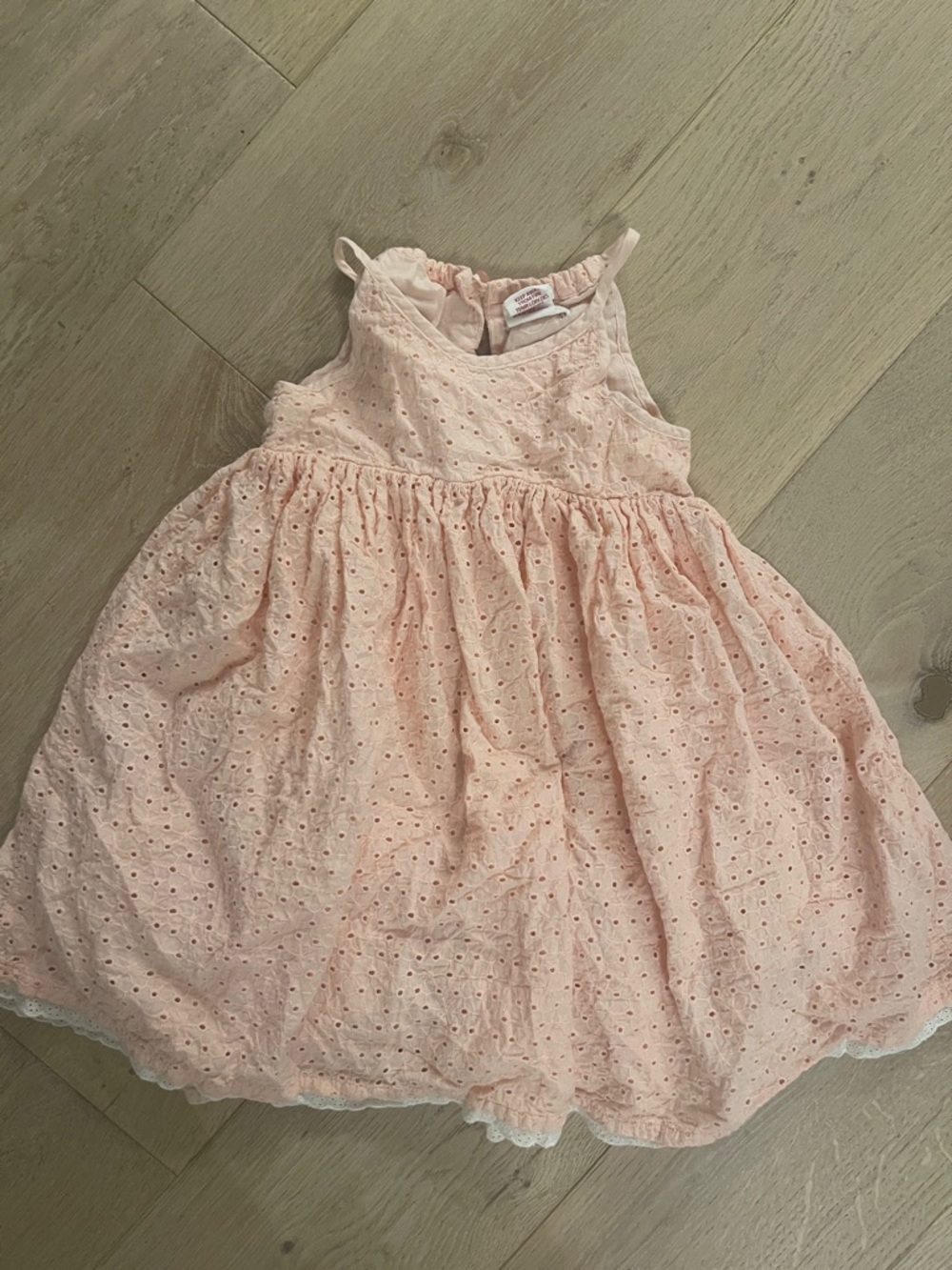 Shabby Chic Pale Pink Eyelet Sundress